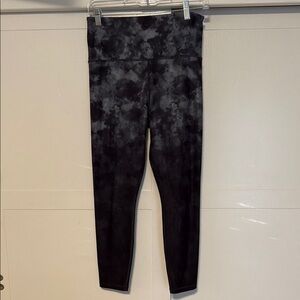 Athleta Charcoal Printed 7/8 Tights